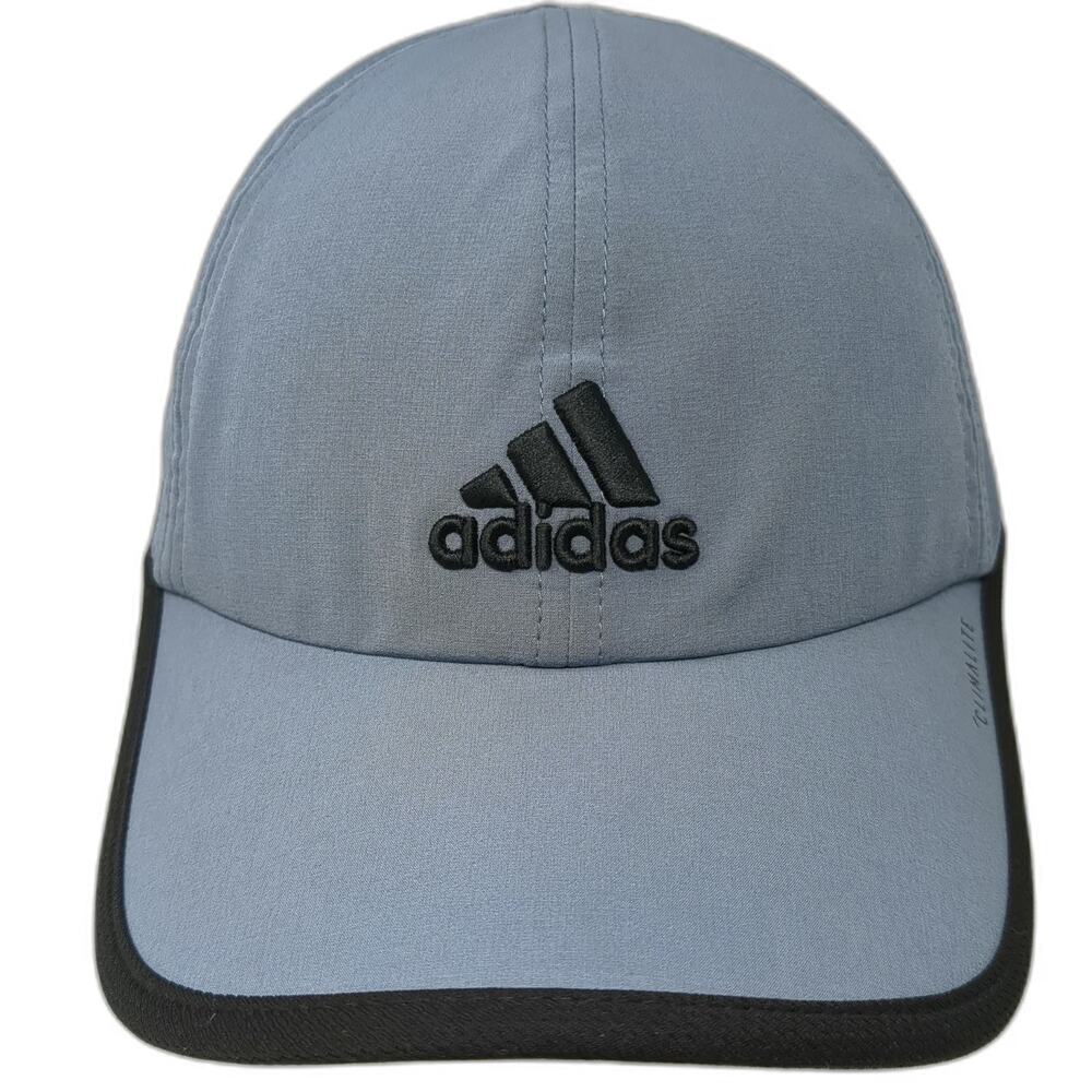 Adidas Baseball Cap Blue One Size Climalite Performance Strapback Logo hat